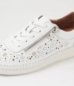 Women SUPERSOFT Comfort|Sneakers-Clevland White Leather Sneakers