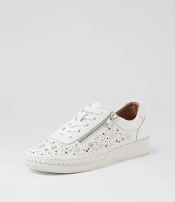 Women SUPERSOFT Comfort|Sneakers-Clevland White Leather Sneakers