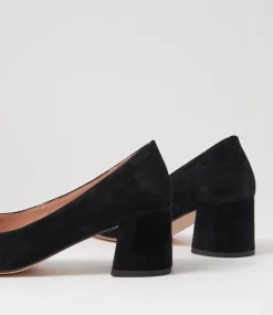Women DIANA FERRARI Dress|Heels-CLOUD DF BLACK SUEDE