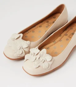 Women SUPERSOFT Comfort|Flats-Comotion Milk Leather Ballet Flats