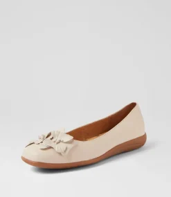 Women SUPERSOFT Comfort|Flats-Comotion Milk Leather Ballet Flats