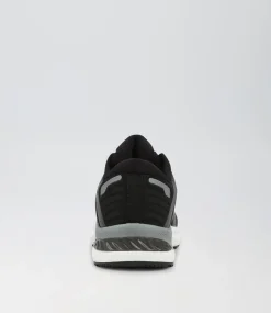 COLORADO Sport School Shoes|Junior School Shoes-Compete Jnr Lace Black White Mesh Sneakers