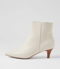 Women DIANA FERRARI Boots-Conoir Cream Natural Leather Ankle Boots