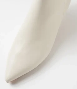 Women DIANA FERRARI Boots-Conoir Cream Natural Leather Ankle Boots