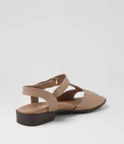 Women SUPERSOFT Comfort|Flats-Coras Light Taupe Leather Sandals