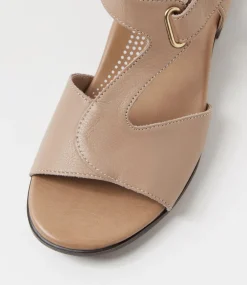 Women SUPERSOFT Comfort|Flats-Coras Light Taupe Leather Sandals
