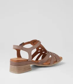 Women DIANA FERRARI Wedges|Sandals-Costyle Pale Taupe Leather Sandals