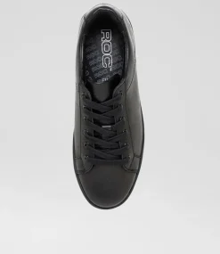 ROC Sport School Shoes|Senior School Shoes-COUPE SNR BLACK LEATHER