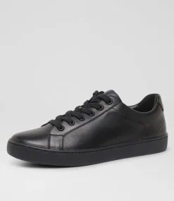 ROC Sport School Shoes|Senior School Shoes-COUPE SNR BLACK LEATHER