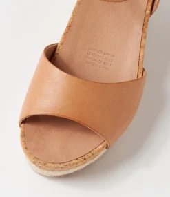 Women SUPERSOFT Comfort|Espadrilles-Cousin Dark Tan Leather Sandals