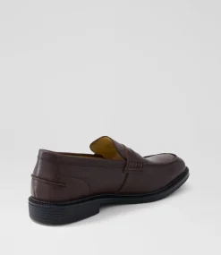 UNCUT Casuals-Cox Brown Leather Flat Shoes