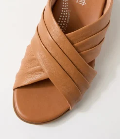 Women SUPERSOFT Comfort|Flats-Cozy Dark Tan Leather Sandals