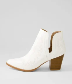 Women I LOVE BILLY Boots-Craayzie Milk Ankle Boots