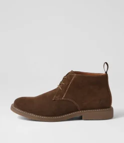 COLORADO Boots|Casuals-Crick Walnut Suede Ankle Boots