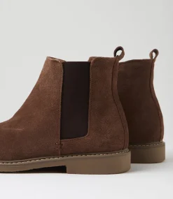 COLORADO Boots|Casuals-Criss Dark Brown Suede Chelsea Boots