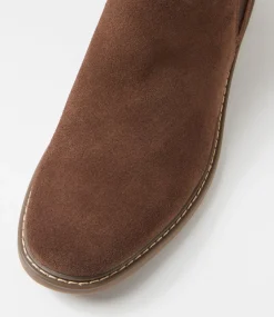 COLORADO Boots|Casuals-Criss Dark Brown Suede Chelsea Boots