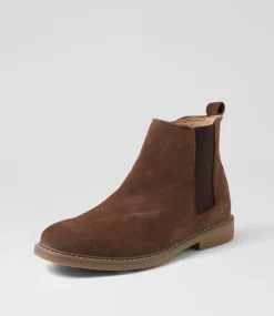 COLORADO Boots|Casuals-Criss Dark Brown Suede Chelsea Boots