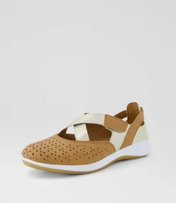 Women I LOVE BILLY Flats-Crouse Tan Champagne Dust Flat Shoes