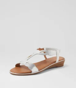 Women I LOVE BILLY Wedges|Flats-Culish Silver Sandals
