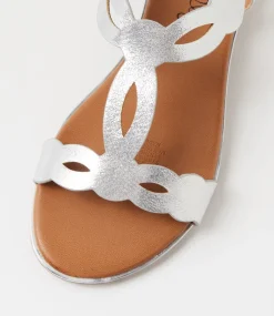 Women I LOVE BILLY Wedges|Flats-Culish Silver Sandals