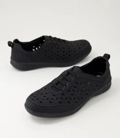 Women I LOVE BILLY Flats-Culter Black Nubuck Pu Flat Shoes