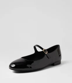 Women DIANA FERRARI Mary Janes|Flats-Curious Black Patent Leather Mary Janes