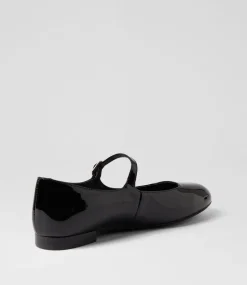 Women DIANA FERRARI Mary Janes|Flats-Curious Black Patent Leather Mary Janes