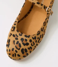 Women DIANA FERRARI Flats|Mary Janes-Curious Leopard Pony Flat Shoes