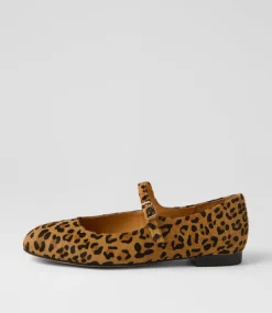 Women DIANA FERRARI Flats|Mary Janes-Curious Leopard Pony Flat Shoes