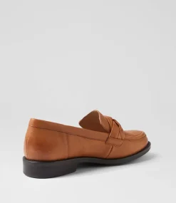 Women SUPERSOFT Flats-Dagon New Tan Wide Fit Leather Flat Shoes