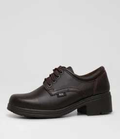 ROC Senior School Shoes-Dakota Brown Leather Shoes