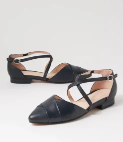Women DIANA FERRARI Flats-DALBA DF NAVY LEATHER