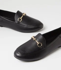 Women WINDSOR SMITH Flats-Dani Black Leather Flat Shoes