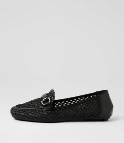 Women I LOVE BILLY Flats-Danne Black Fabric Flat Shoes