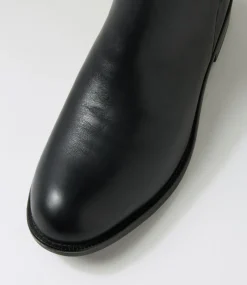 Women SUPERSOFT Boots|Comfort-Dannela Black Leather Ankle Boots
