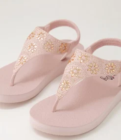 Women I LOVE BILLY Flats|Sandals-Danniel Dusty Pink Multi Sandals