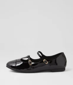 Women I LOVE BILLY Flats-Daphie Black Patent Pu Flat Shoes