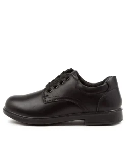 LYNX Junior School Shoes-DARCY JNR E PP BLACK