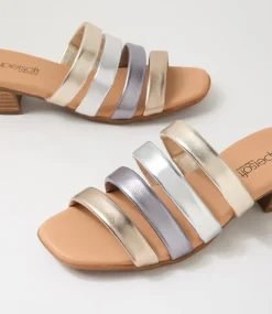Women SUPERSOFT Comfort|Flats-Darrina Metallic Leather Sandals