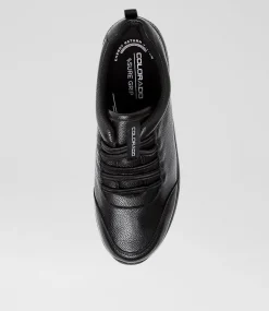 Women COLORADO Comfort|Flats-Dassie Black Leather Flat Shoes
