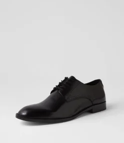 WINDSOR SMITH Dress Shoes-Davide Black Leather Lace Up Shoes