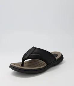 COLORADO Casuals|Sandals-Dboy Black Crazyhorse Leather Sandals