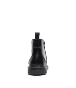 HUSH PUPPIES Boots|Dress Shoes-DEACON BLACK LEATHER