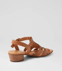 Women SUPERSOFT Heels|Flats-Deardie Dark Tan Leather Sandals