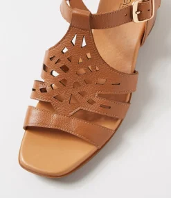 Women SUPERSOFT Heels|Flats-Deardie Dark Tan Leather Sandals