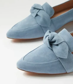 Women DIANA FERRARI Flats|Loafers-Deez Denim Suede Loafers