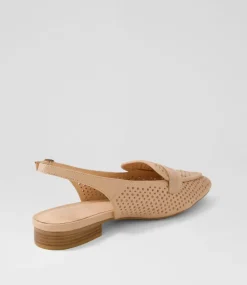 Women DIANA FERRARI Flats-Delly Dark Nude Leather Flat Shoes