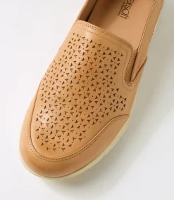 Women SUPERSOFT Comfort|Flats-Demii Dark Tan Leather Flat Shoes