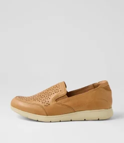 Women SUPERSOFT Comfort|Flats-Demii Dark Tan Leather Flat Shoes