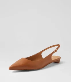 Women DIANA FERRARI Flats-Desuet Dark Tan Leather Flat Shoes